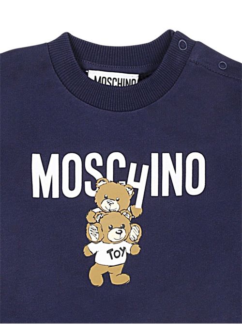 felpa bambina blu MOSCHINO KIDS | MUF05JLCA14/40016